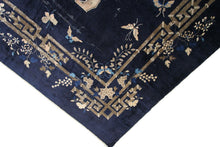 Load image into Gallery viewer,  13x18 Rare Antique Peking Chinese Art Deco Rug Museum Quality Blue c.1870  
