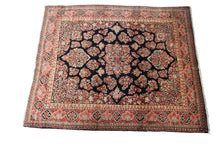 Load image into Gallery viewer, Antique Rug Exquisite Mohajjeran Handmade Rug Navy 1920 Authentic 9x12
