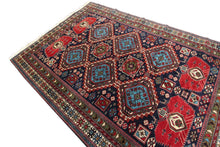 Load image into Gallery viewer, 5&#39;x7&#39; Rare Fine Antique Handmade Caucasian Rug Shirvan Rug Tribal Blue c.1920
