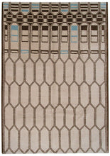 Load image into Gallery viewer, 6&#39;x9&#39; Amazing Tibetan Rug Rare Moroccan Geometric Design Handmade Beige Rug  
