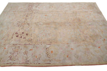 Load image into Gallery viewer, 6x9 Handmade Antique Vegetable Dye Beige Oushak Authentic Cotton Agra Rug 1920  
