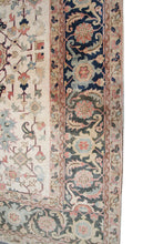 Load image into Gallery viewer,  13x19 Antique Serrappi Herriz Rug Rare Geometric Ivory C.1920 Rug 406cmx570cm  
