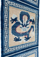 Load image into Gallery viewer, 2x13 1900 Antique Chinese Ninghshia Peking Rare Dragon Rug Tapestry 64cm x 391cm
