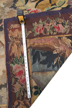 Load image into Gallery viewer, 5X7 Antique Tapestry Verdure Tapestry Large Handmade French Tapestry  1900
