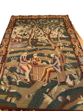 Load image into Gallery viewer, 3x5ft Antique English Tapestry Needlepoint 1920  Verdure Tapestry 99x148cm

