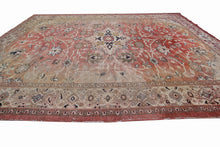 Load image into Gallery viewer, 9x12 Antique Traditional Oriental Antique Handmade Rug 1900 275cm x 379cm Worn
