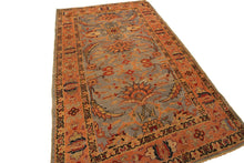 Load image into Gallery viewer, 5x7 Rare Antique Traditional Oriental Rug Ziegler Rug 135cmx198cm Blue C.1880
