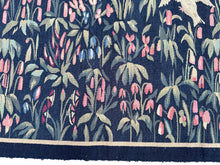 Load image into Gallery viewer, Antique French Tapestry Gamepark Ascending Landscape Handmade Signed 4x8 C.1930
