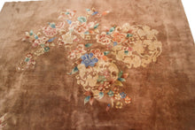 Load image into Gallery viewer, 9x12 Rare Antique Art Deco Rug Antique Chinese Rug Art Nouveau  265 x 351cm 1920
