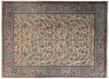Load image into Gallery viewer,  9x12 Antique Turkish Oushak Rug Sivas Overall Beige Gold 269cmx358cm c.1920  
