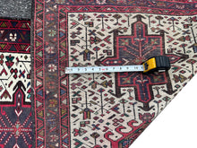 Load image into Gallery viewer, Antique Herriz Karaje Serrapi Runner Rug  3x16 Handmade Ivory 79cmx491cm C. 1930
