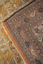 Load image into Gallery viewer, 4x6 Vintage Exceptional Turkoman Rug Tribal 122cmx175cm Silk Foundation  C.1930

