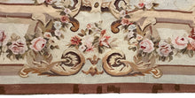 Load image into Gallery viewer, 6x7 Antique French Aubusson Rug Hand Woven 1880 ft Rare Design 178cm x 206cm
