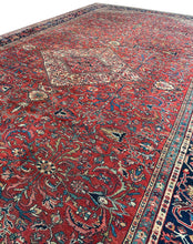 Load image into Gallery viewer, 11X19 Antique Mahaal Sultaanabad Rug Antique Rug Rust 323cm x 581cm c.1880
