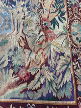 Load image into Gallery viewer, 7x9 Antique French Tapestry  Art Nouveau Antique Tapestry 208cm x 257cm  c.1900
