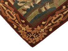 Load image into Gallery viewer, 3x5ft Antique English Tapestry Needlepoint 1920  Verdure Tapestry 99x148cm
