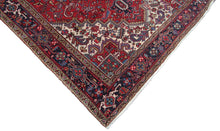 Load image into Gallery viewer, Antique Herriz Rug 8x11 Handmade 9x12 Carpet Red Rug 244cmx351cm c. 1940
