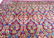 Load image into Gallery viewer, 13x16  Vintage Large Art Deco Rug Art Nouveau Rug European Arts &amp; Crafts Rug 
