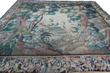 Load image into Gallery viewer,  10x13 Early 18th century Flemish antique tapestry Verdure Wool &amp; Silk 297x384cm
