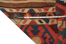 Load image into Gallery viewer, Two Antique Caucasian Shirvan Kelims Rugs 4x5 112x135cm Flat Woven 4x4 97x114cm
