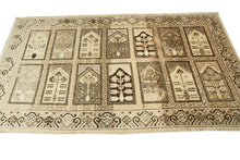 Load image into Gallery viewer,  5x10 Rare Antique Khotan Rug Samarkand Rug 152x290cm Geometric Beige
