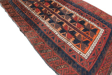 Load image into Gallery viewer,  2x3 Antique Tribal Rug Antique Rug Tribal Wool Foundation  C.1900
