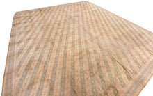 Load image into Gallery viewer, Vintage European Art Deco Geometric 14x14 427cm x 445cm Square Beige Rug
