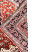 Load image into Gallery viewer, 7x10 Fine Silk Qumm Silk Ghhomm rug 100% Silk  foundation  Handmade Vintage Rug
