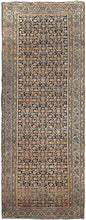 Load image into Gallery viewer, Antique Geometric Tribal Rug Handmade Runner Rug 1890 4x10ft 107cm x 295cm
