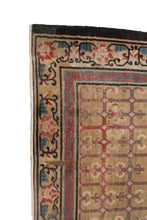 Load image into Gallery viewer, 10x10 Rare Antique Peking Ninghshia Art Deco Rug Chinese Beige 285x305cm C.1860
