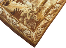 Load image into Gallery viewer, Antique French Aubusson Tapestry Birds Wool &amp; Silk Large 5x9ft 148x280cm 1900
