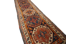 Load image into Gallery viewer, 3X12 Rare Antique Rug Caucasian Kazak Fine Runner 94cm x 369cm Boho Rug  C.1880
