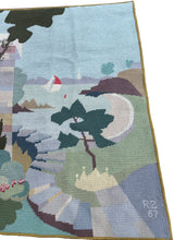 Load image into Gallery viewer, 3x8ft 1967 Phillips Pilot Rock Tapestry Yacht Club Rare Needlepoint 89cm x 249cm
