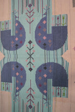 Load image into Gallery viewer, 5x6 Vintage European Kilim Flatwoven Rug Art Deco Signed  145x 191cm Tapestry 
