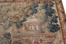 Load image into Gallery viewer, 8x12 Rare 18th Century Tapestry Handwoven Wool &amp; Silk Flemish Tapestry 226x359cm

