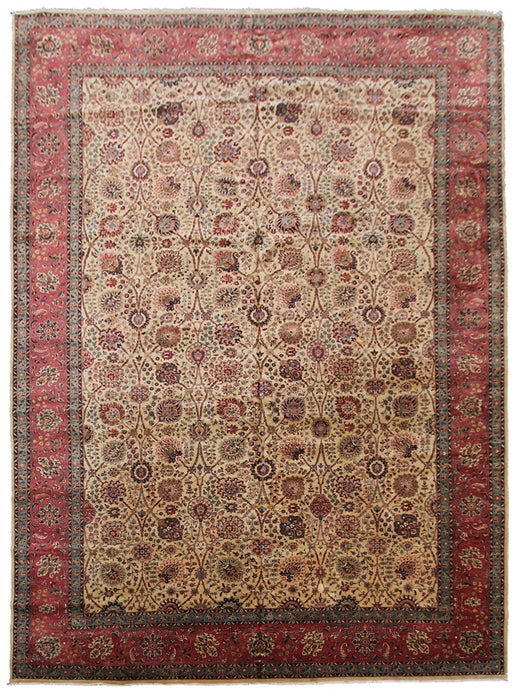 11X17 Vintage Handmade Traditional Oriental Handmade Rug Overall Large Rug 