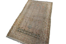 Load image into Gallery viewer, 4x6 Rare Antique Silk Rug Fine Hereke Rug One of a Kind Birds Kaysari PinkC.1870
