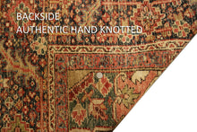 Load image into Gallery viewer, 8x11 Handmade Antique Herizz Serappi Rug  8&#39;x11&#39; Handmade Area Tribal Red 1900 
