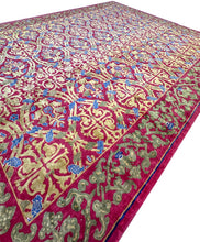Load image into Gallery viewer, 13x16  Vintage Large Art Deco Rug Art Nouveau Rug European Arts &amp; Crafts Rug 
