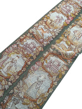 Load image into Gallery viewer, 2x7 Antique English Tapestry Needlepoint  Wool Silk Human C.1920 56cmx218cm
