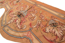 Load image into Gallery viewer, 4x7 *Rare Antique French Tapestry &quot;Entre Fenetres&quot; Gold  (122cm x 196cm) C.1880
