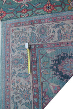 Load image into Gallery viewer, 10x13 Incredible Vintage Handmade Area Rug Teal 294cmx389cm Green 
