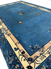 Load image into Gallery viewer, 11x18 Vintage Art Deco Chinese Rug High Quality Peking  343cm x 548cm Blue
