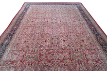 Load image into Gallery viewer, 11x17ft Antique Fine Geometric Rug Fine Rug 341cm x 519cm C.1870 Pink
