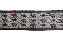 Load image into Gallery viewer, 2x19 1890 Antique Tapestry Handmade Runner Sennehh raised pile Animal 44 x 579cm
