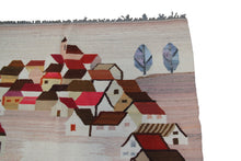 Load image into Gallery viewer, 4x5 Vintage Tapestry Peru Kilim Flatwoven Rug 145x 191cm Tapestry Beige 
