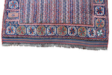 Load image into Gallery viewer, 5X7 Rare Antique Shirazz Rug Tribal Afshaar Ganjeh Design 160cmX196cm Blue C1890
