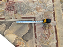 Load image into Gallery viewer, Vintage French Aubusson Tapestry Rug Art Nouveau Bold 9x9  Square 256cm x 285cm
