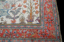 Load image into Gallery viewer, 4x6 Rare Vintage Turkish Rug Hereke cotton Kaysari 117cm x176cm Bird Tapestry 

