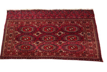 Load image into Gallery viewer, 3X5 Antique Exceptional Turkoman Tapestry Wall Hanging Rug  Red 1910 Boho
